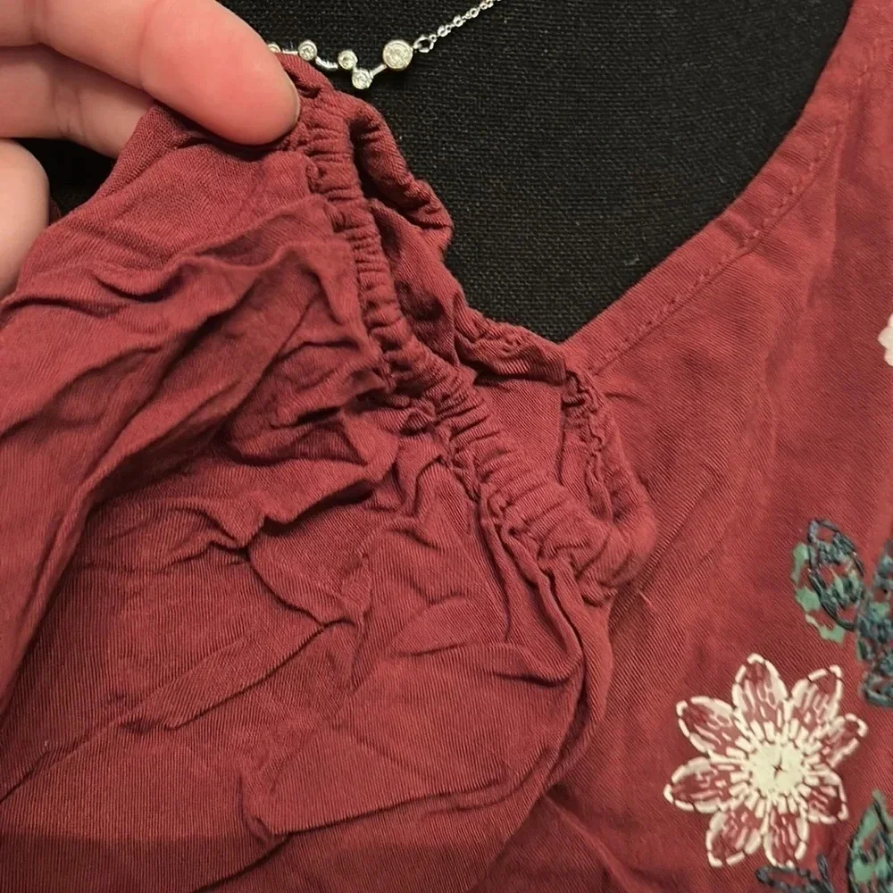Red Chelsea & Violet Blouse